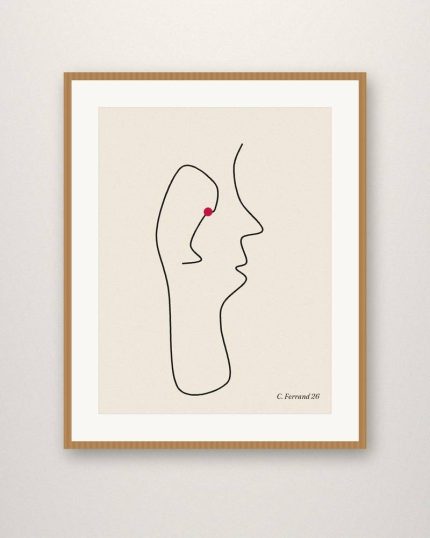 Visage en une ligne